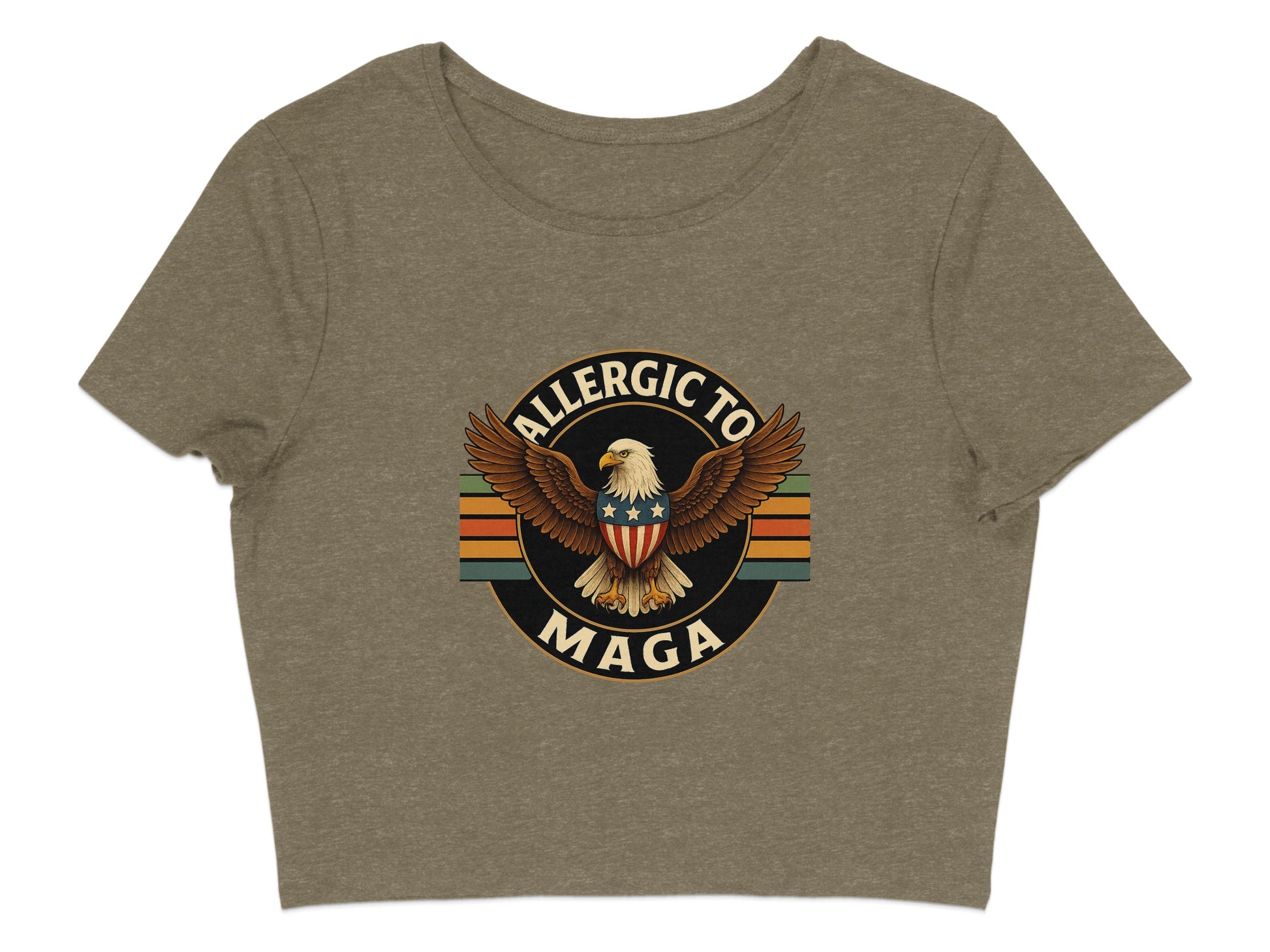 Allergic To MAGA Eagle Graphic Tee Shirt product