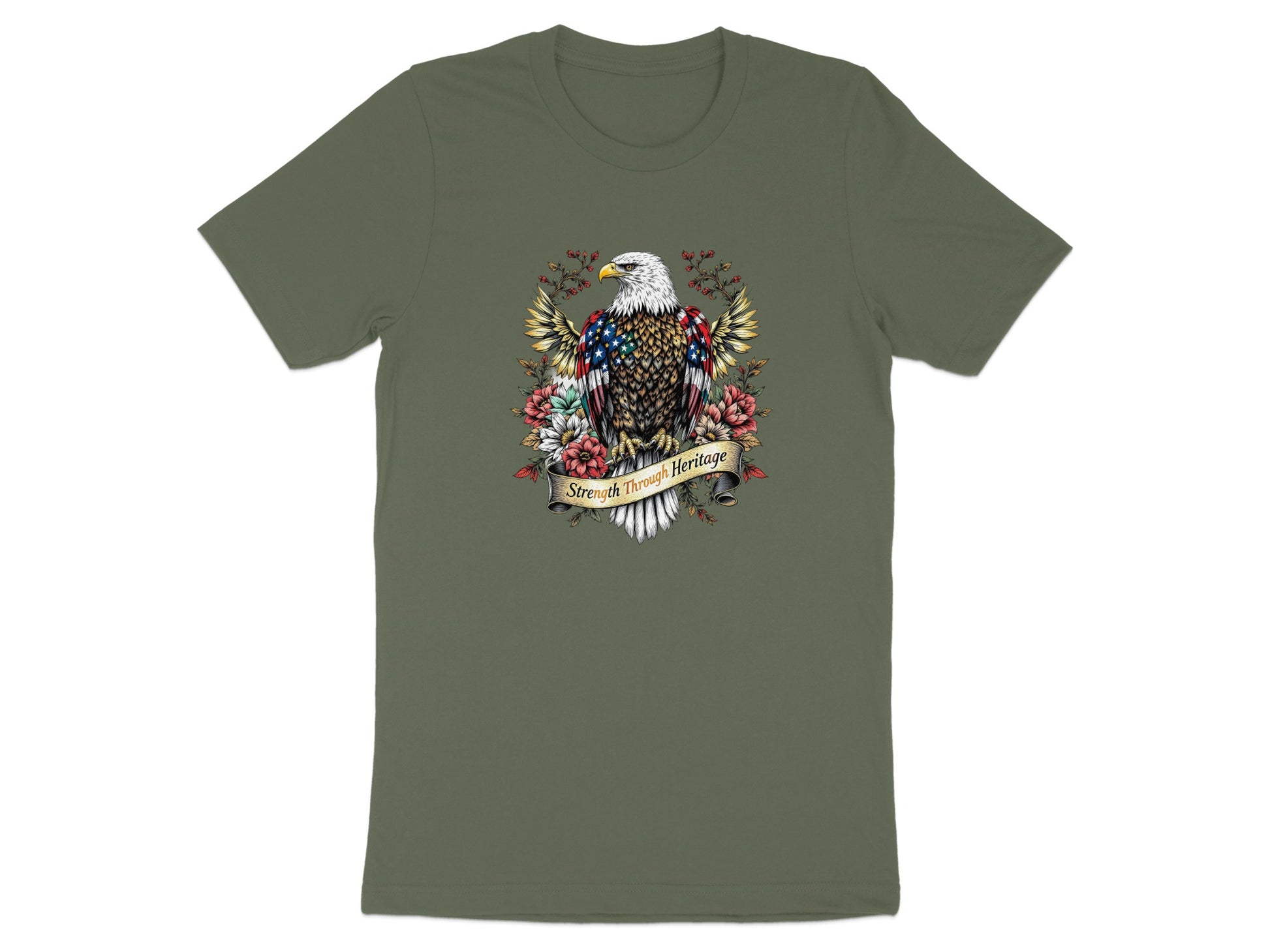 American Heritage Eagle Artistic Graphic T-Shirt