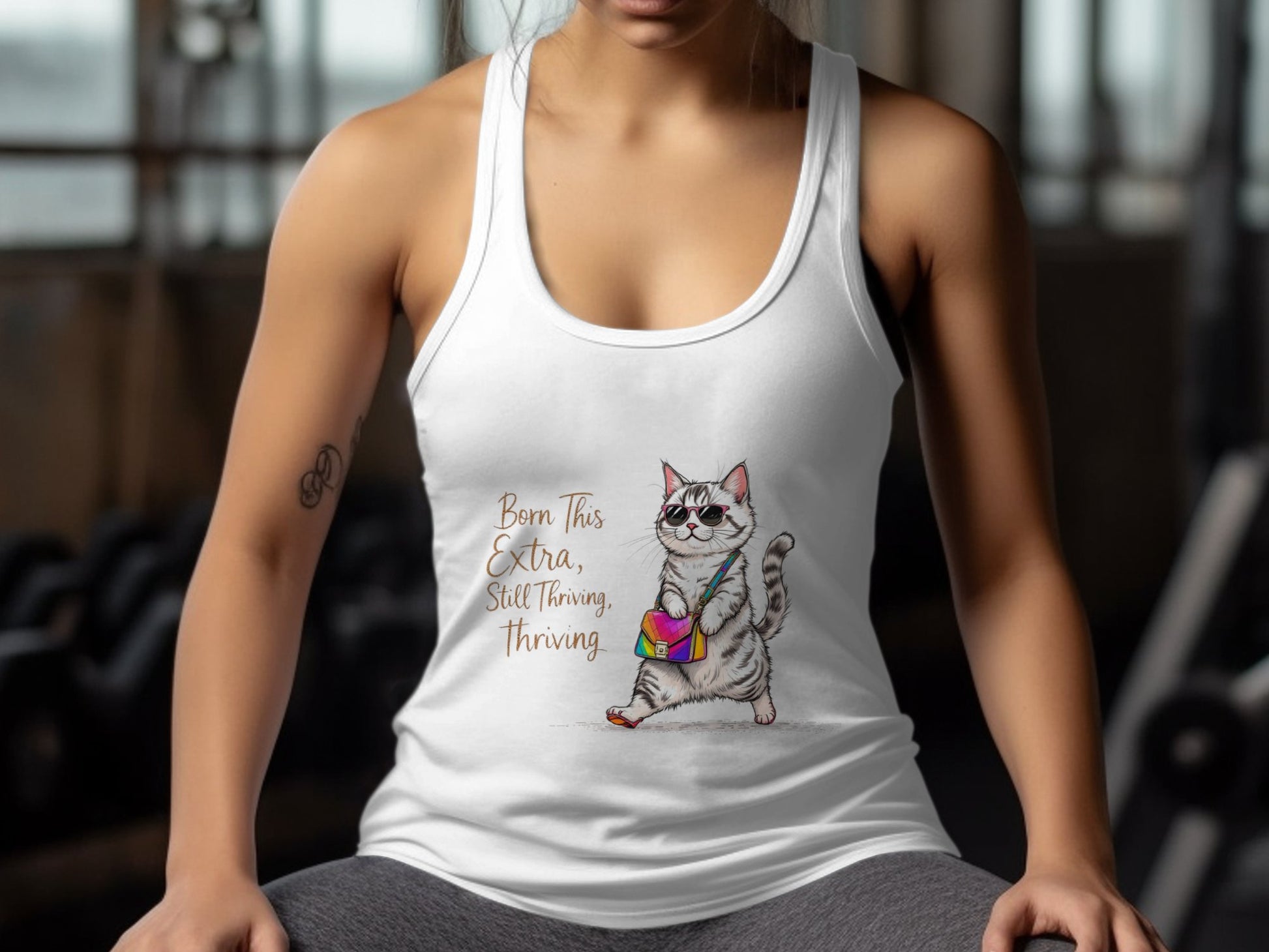 Born This Extra Still Thriving Thriving Tank Top product