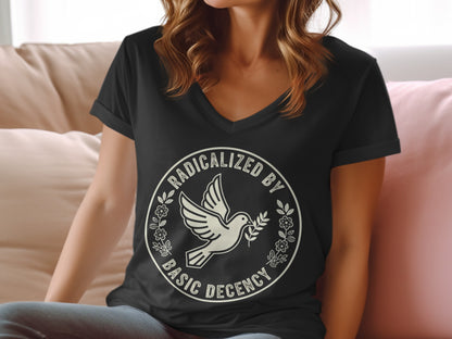 Radicalized by Basic Decency Statement T-shirt