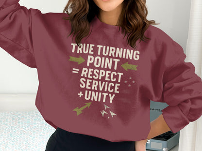 True Turning Point Respect Service Unity Sweatshirt product type