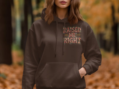 Raised Me Right Brown Pullover Hoodie product type