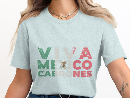 Viva Mexico Cabrones Graphic Tee Shirt product