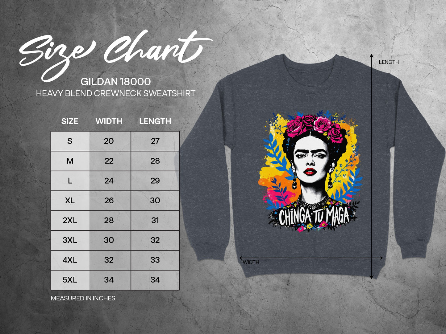 Chinga Tu Madre Graphic Printed Crewneck Sweatshirt product