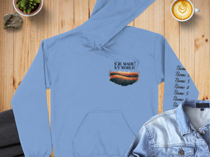 She Made My World Scenic Hoodie product type
