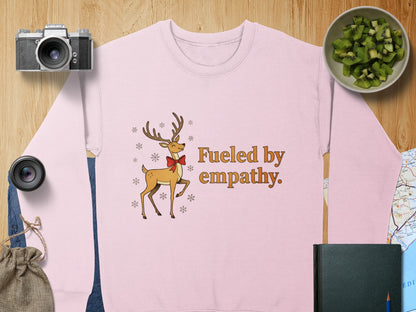 Fueled by empathy reindeer themed product