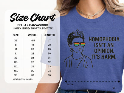 Homophobia Isn't an Opinion It's Harm T-shirt product