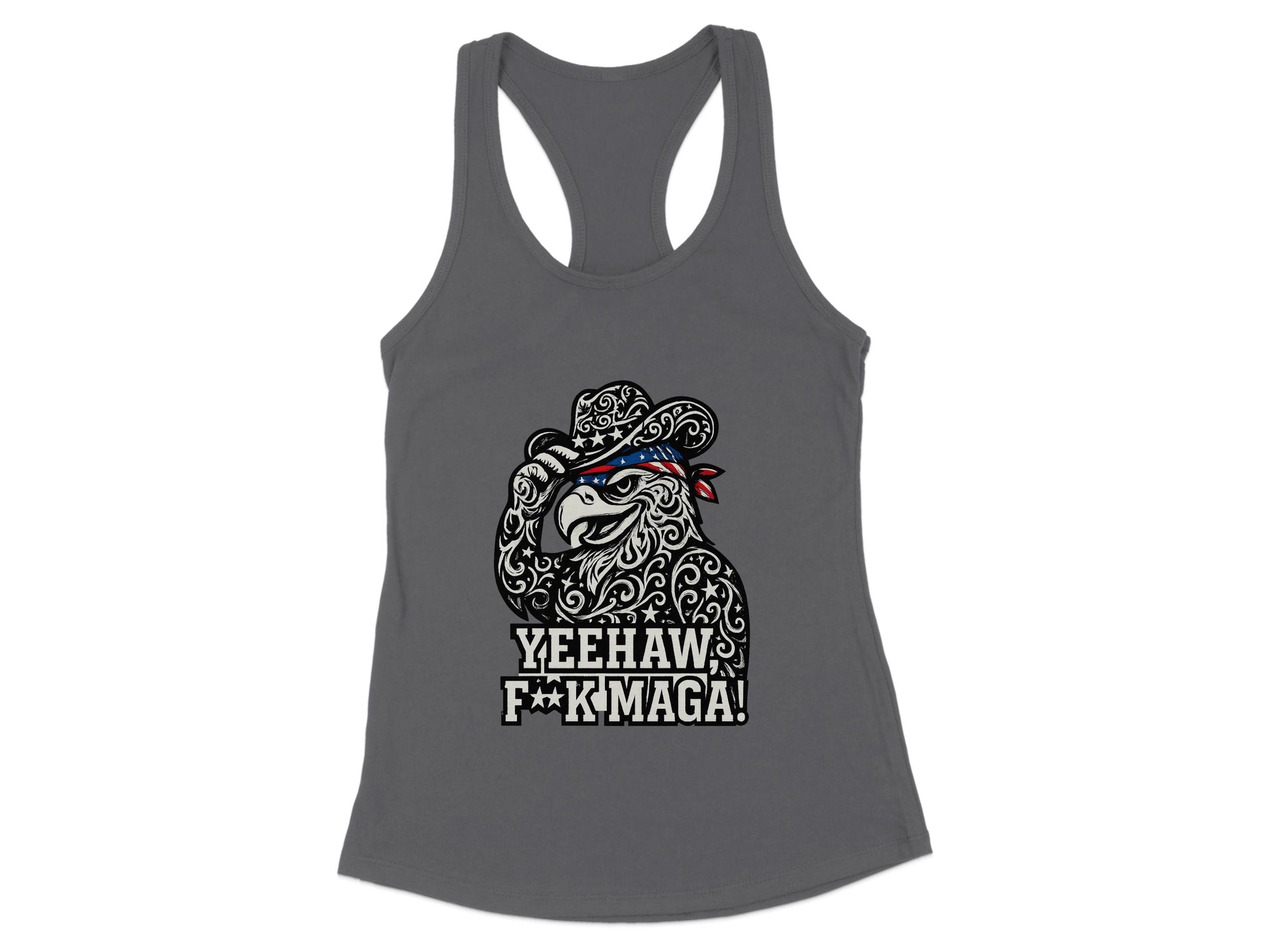 Yeehaw F*k Maga Bear Hat Graphic Tank Top product