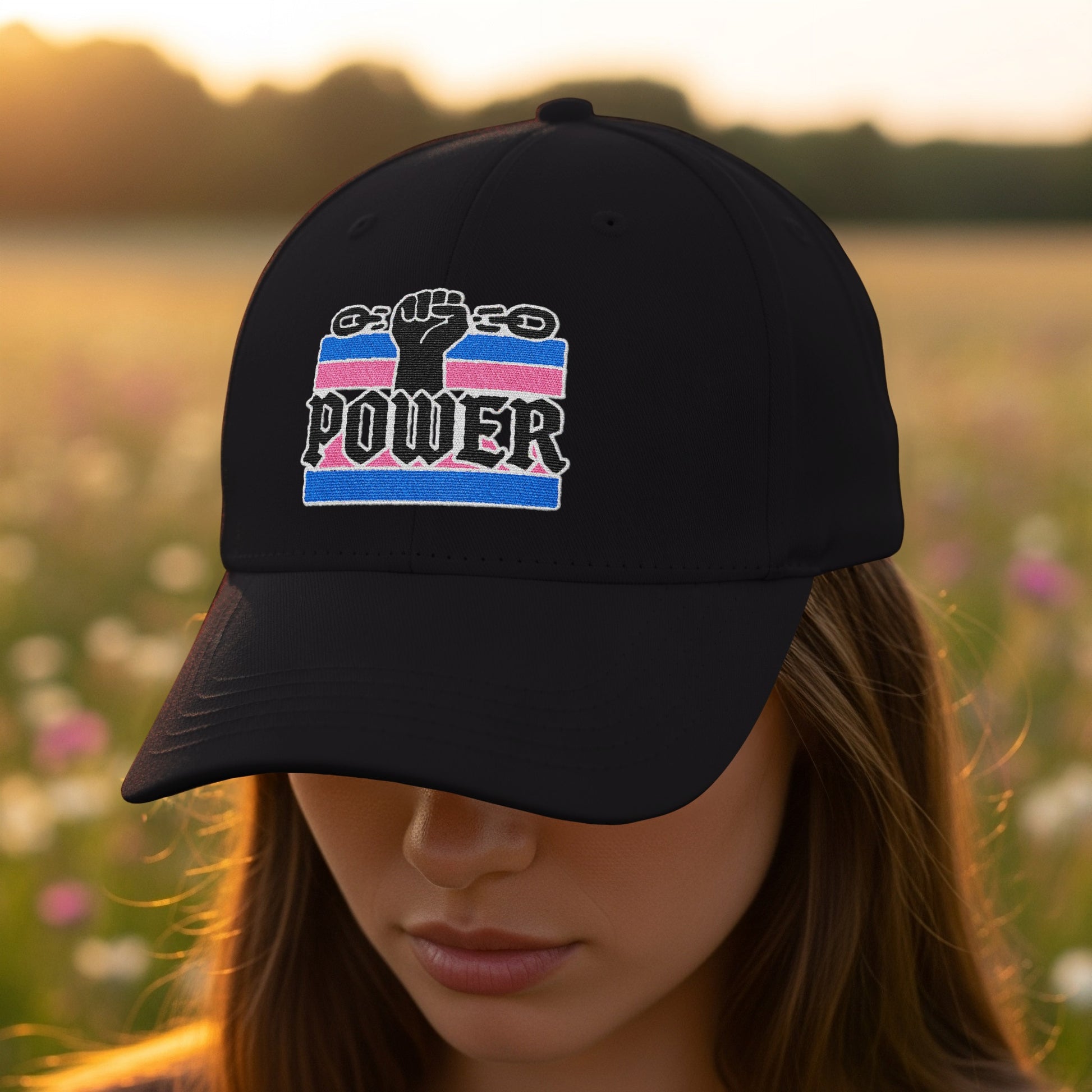 Power Fist Embroidered Black Hat product type