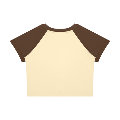 Antifa Funny Crop Tee Women’s Raglan Color Block Baby T-Shirt