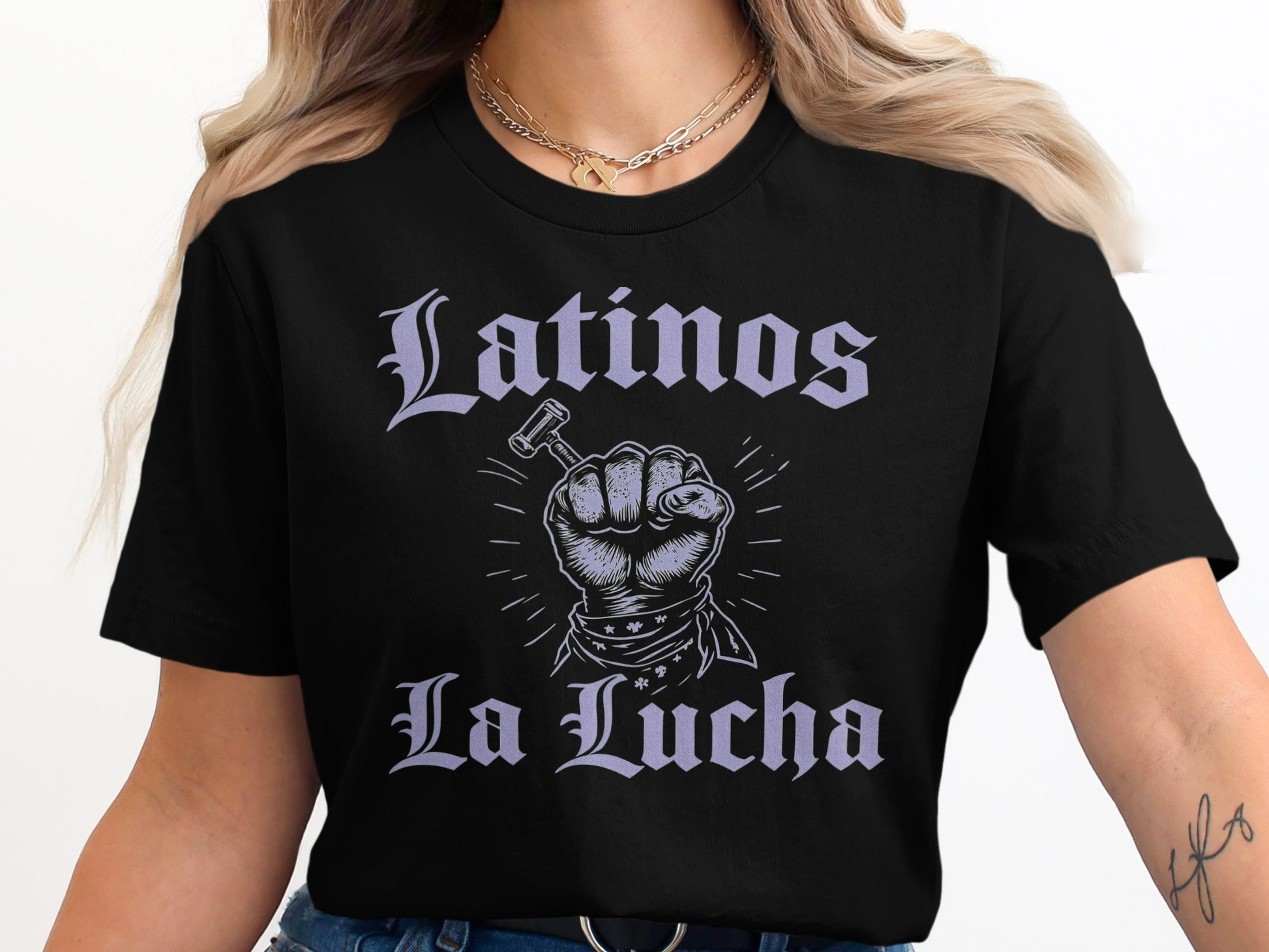 Latinos La Lucha Graphic Print T-Shirt product type