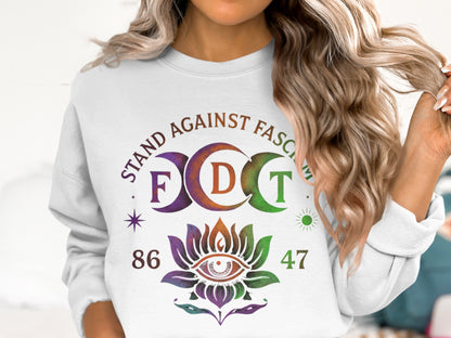 Stand Against Fascism Eye Emblem Sweatshirt product