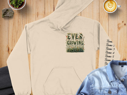 Even Growing Garden Design on Comfortable Hoodie product type