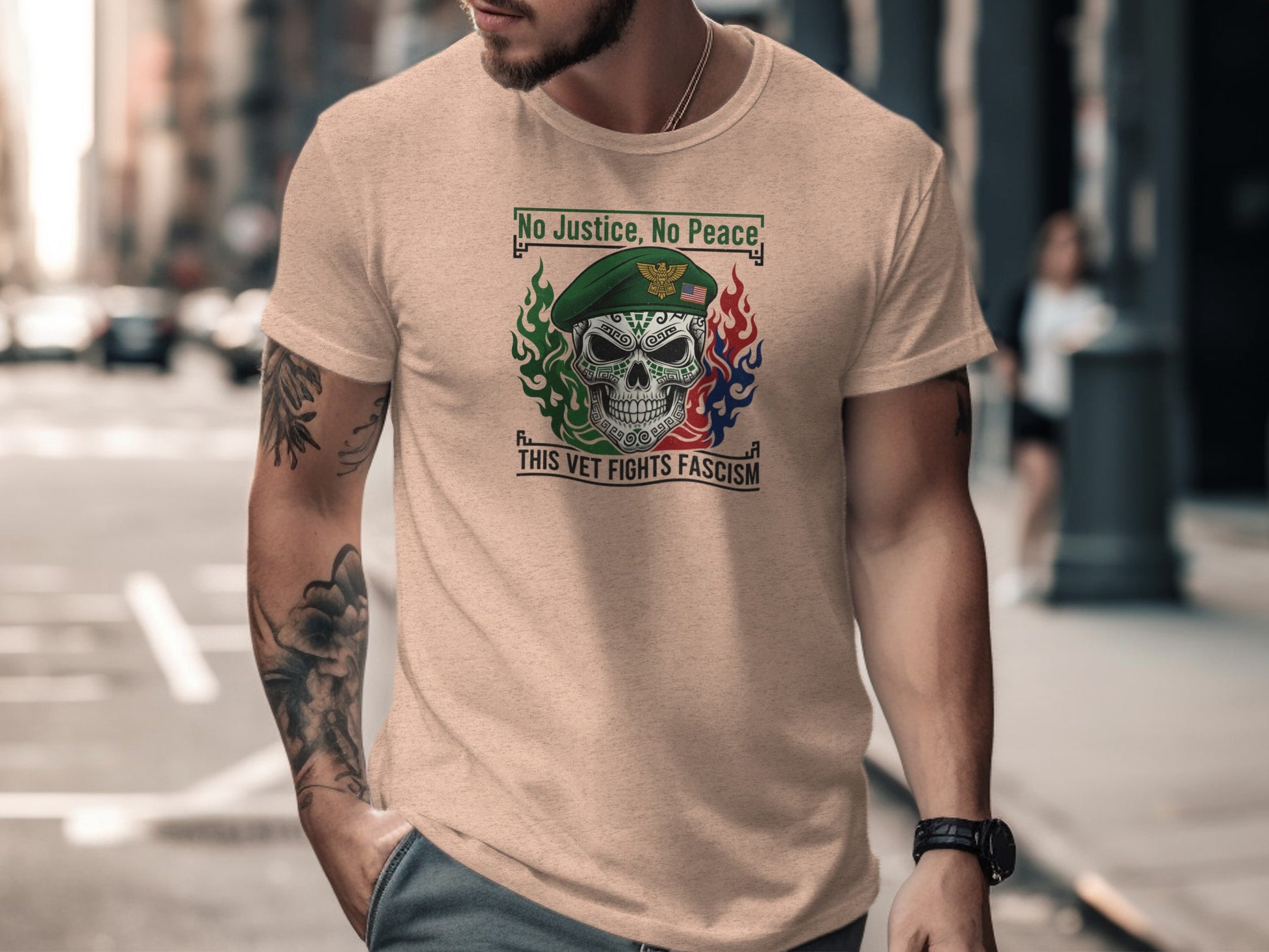 No Justice No Peace This Vet Fights Fascism product