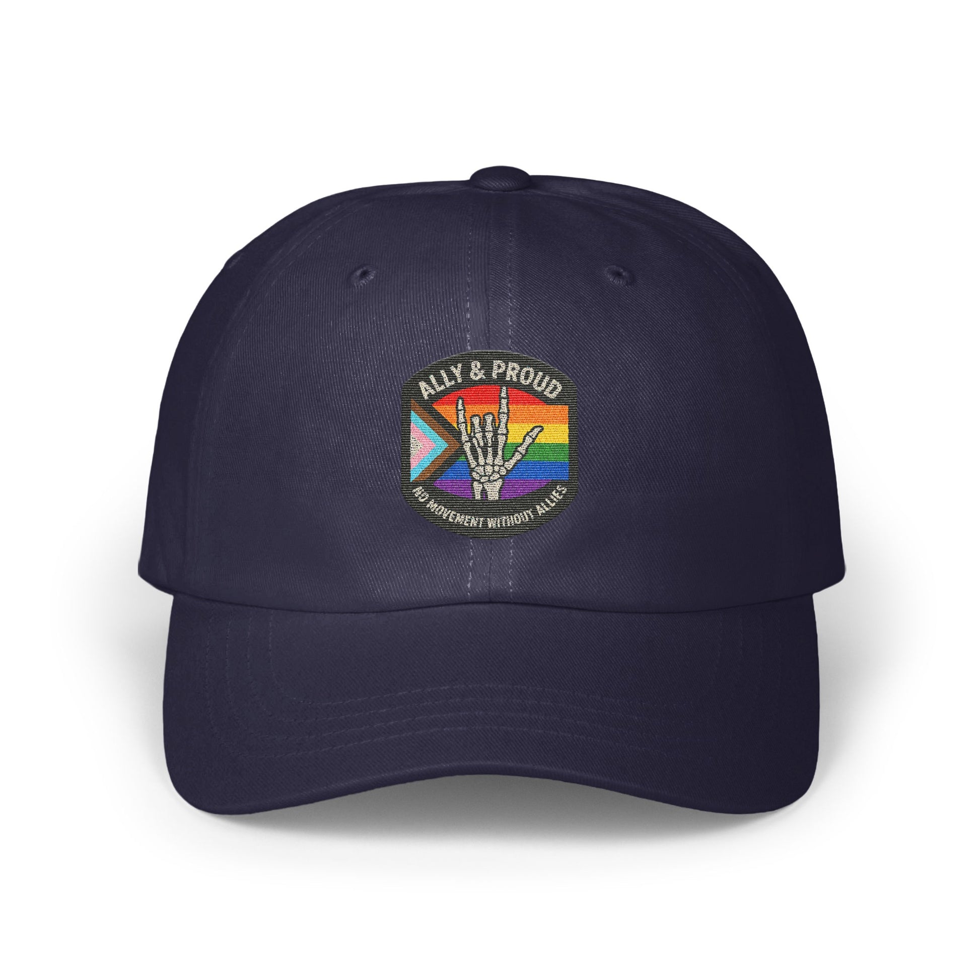 Ally And Proud Rainbow Skull Design Hat product