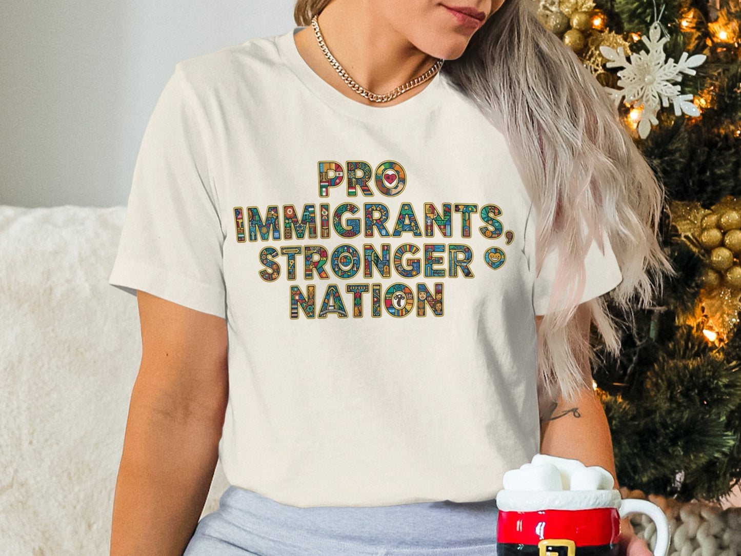 Pro Immigrants Stronger Nation Statement T-shirt