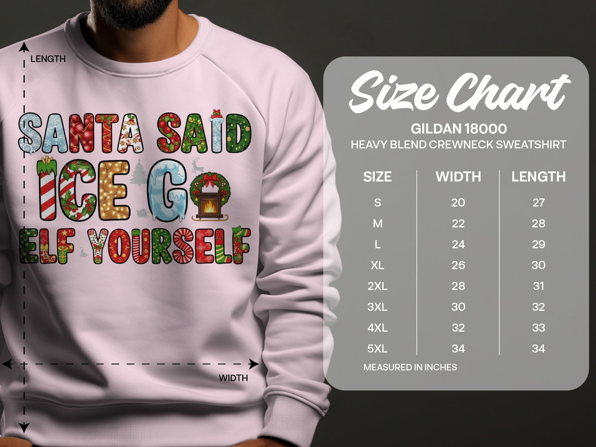 Santa Said Ice Go Elf Yourself Crewneck Sweatshirt