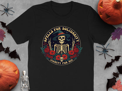 Spells for Solidarity Dignity for All Statement Shirt Product
