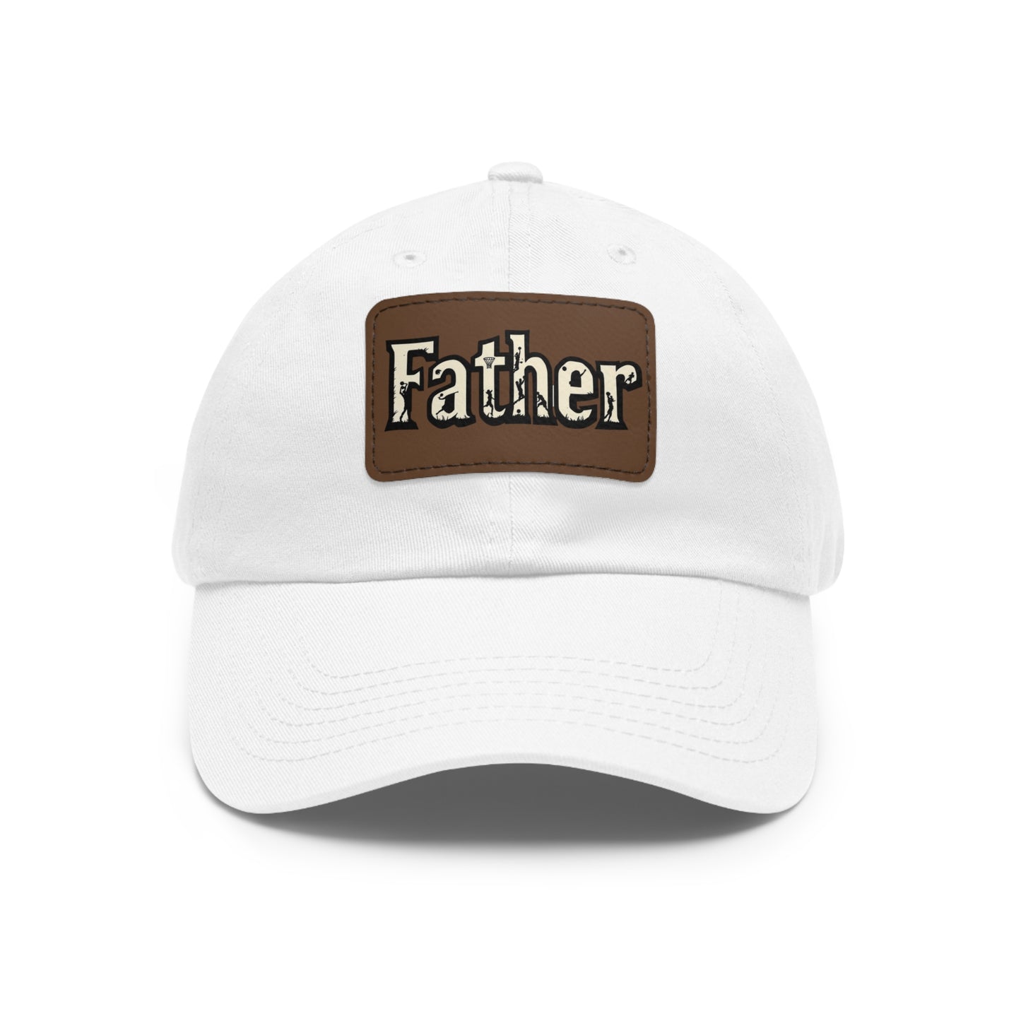 Father Leather Patch Dad Hat - Casual Cap for Dads