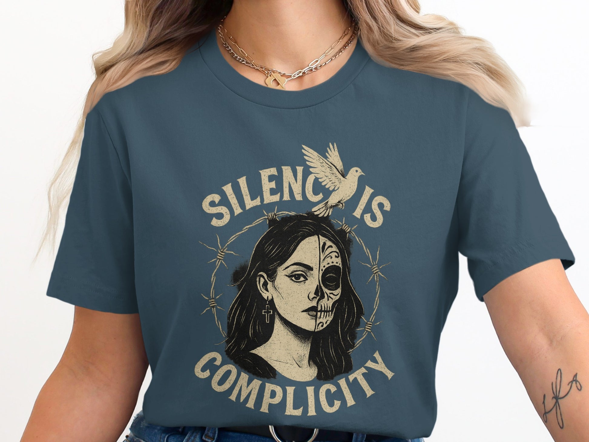 Silence Is Complicity Graphic Tee Shirt product type