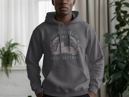 Radicalized by Basic Decency Hoodie product