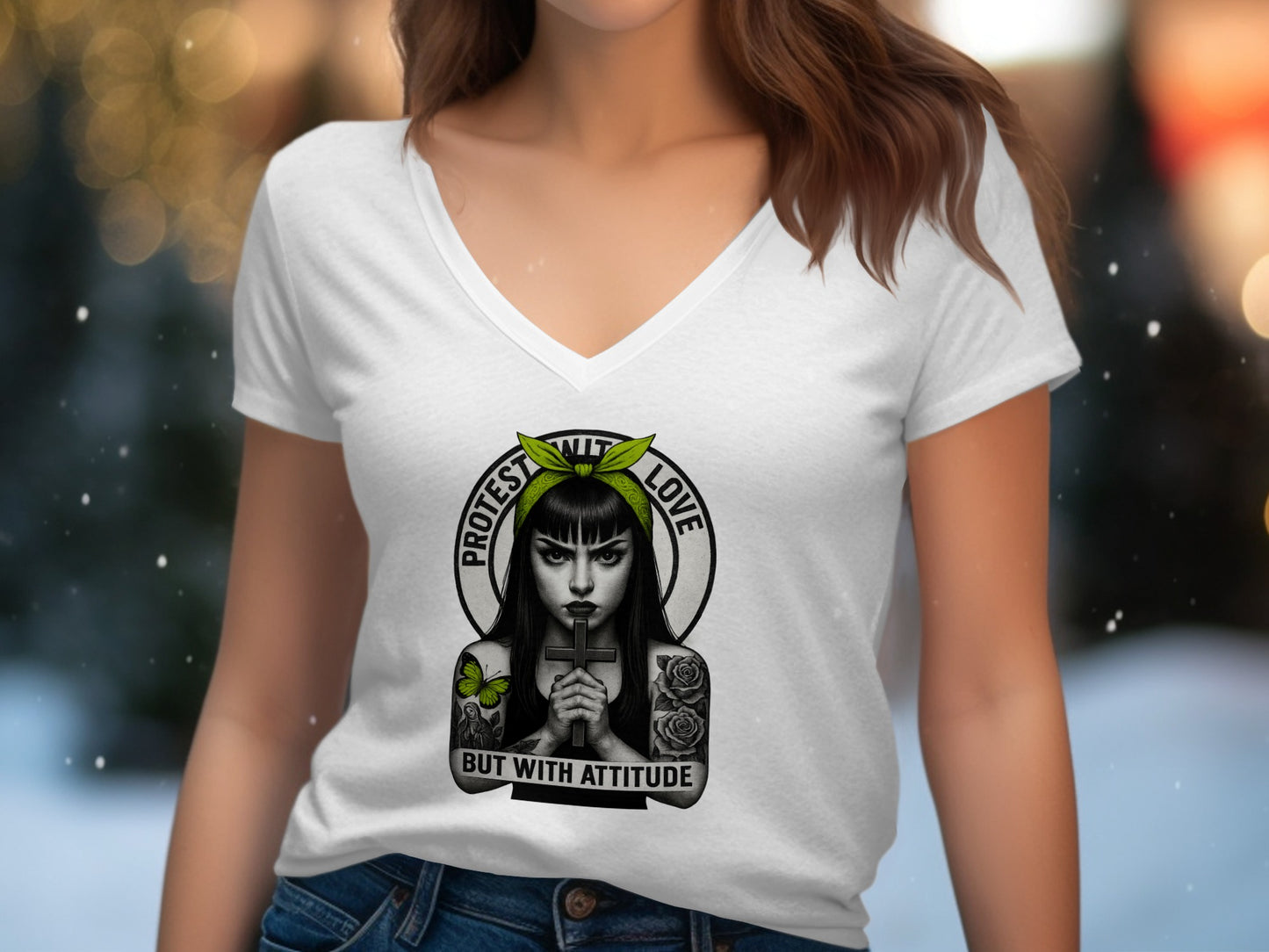 Protest with Love But with Attitude graphic product type