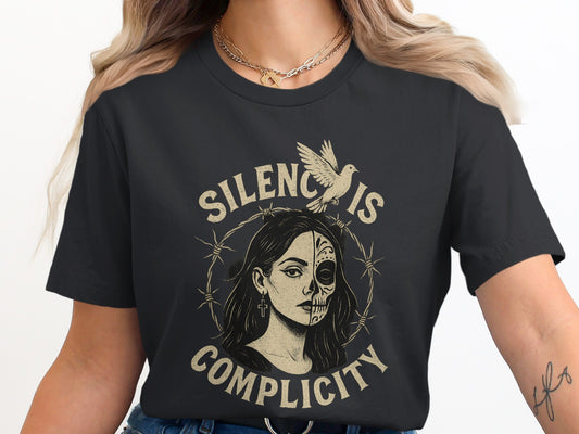 Silence Is Complicity Graphic Tee Shirt product