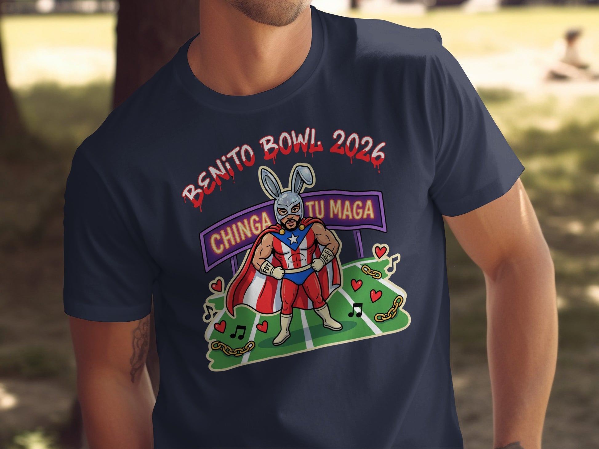 Benito Bowl 2026 Chinga Tu Maga Graphic Tee