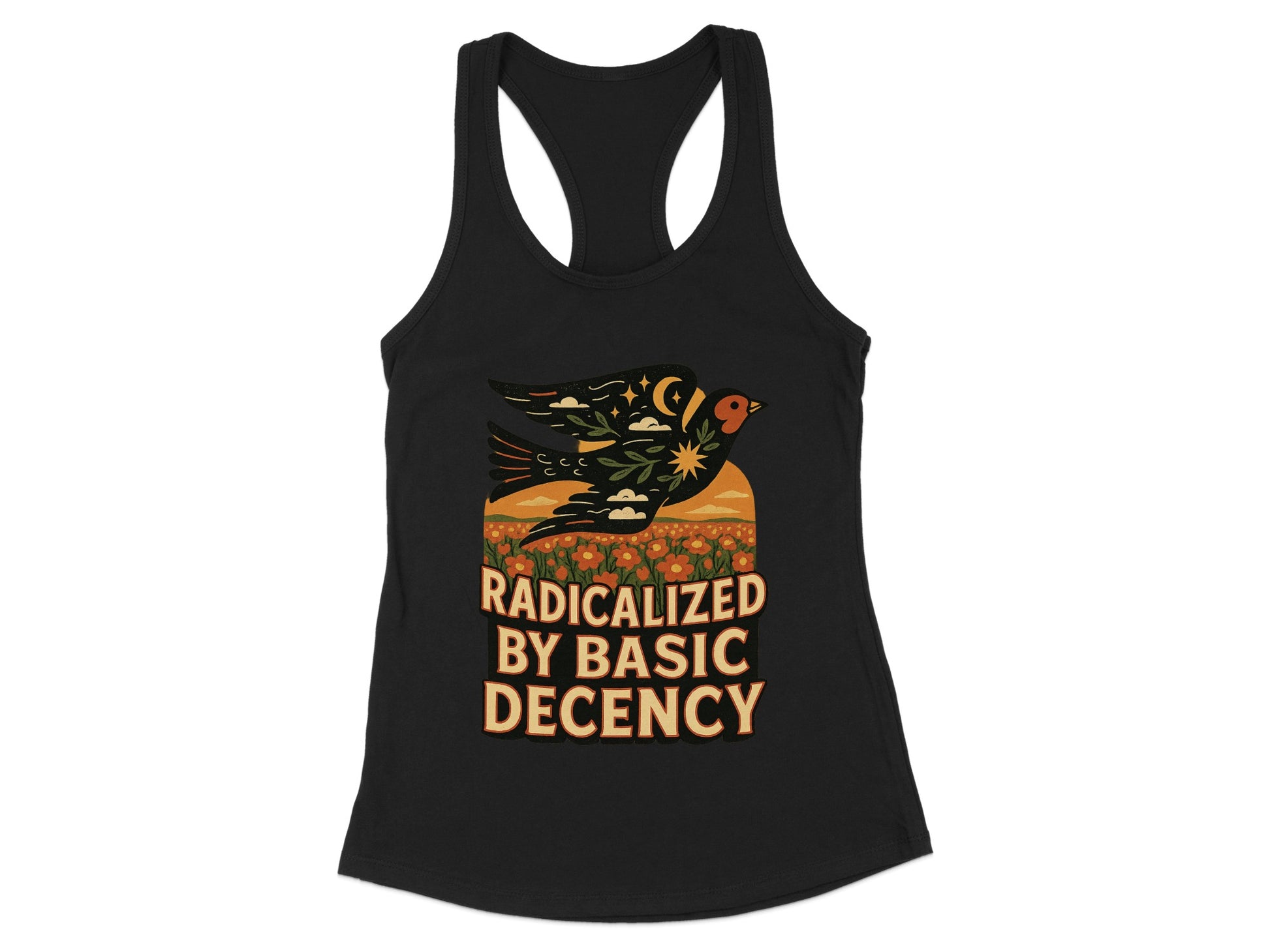 Radicalized by Basic Decency Women's Tank Top