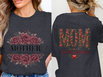 Mother Floral Graphic Tee Perfect Gift T-Shirt product type