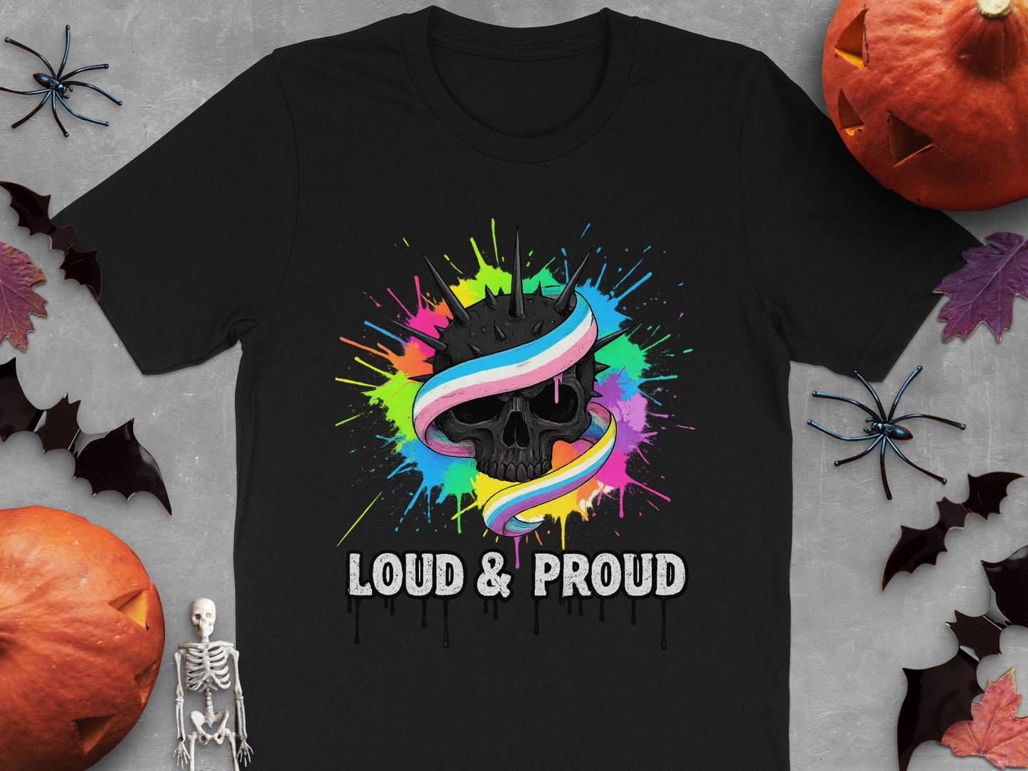 Loud and Proud Skull Graphic T-shirt product type
