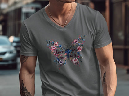 Love Has No Walls Floral Butterfly T-Shirt product
