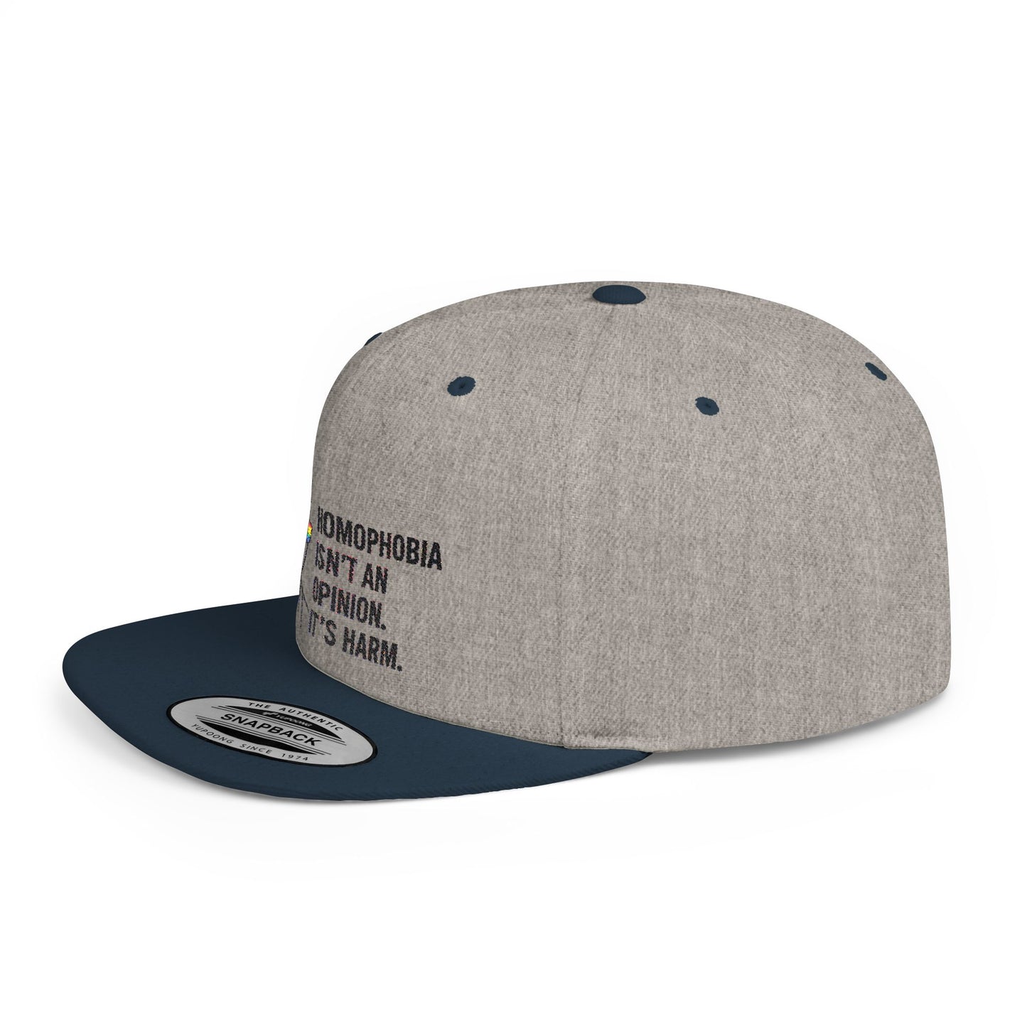 Frida Kahlo-Inspired Flat Bill Snapback Hat | LGBTQ+ Pride Apparel, Statement Cap, Fashion Accessory, Gift for Activists, Casual Wear