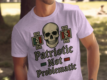 Patriotic Not Problematic Skull T-Shirt product