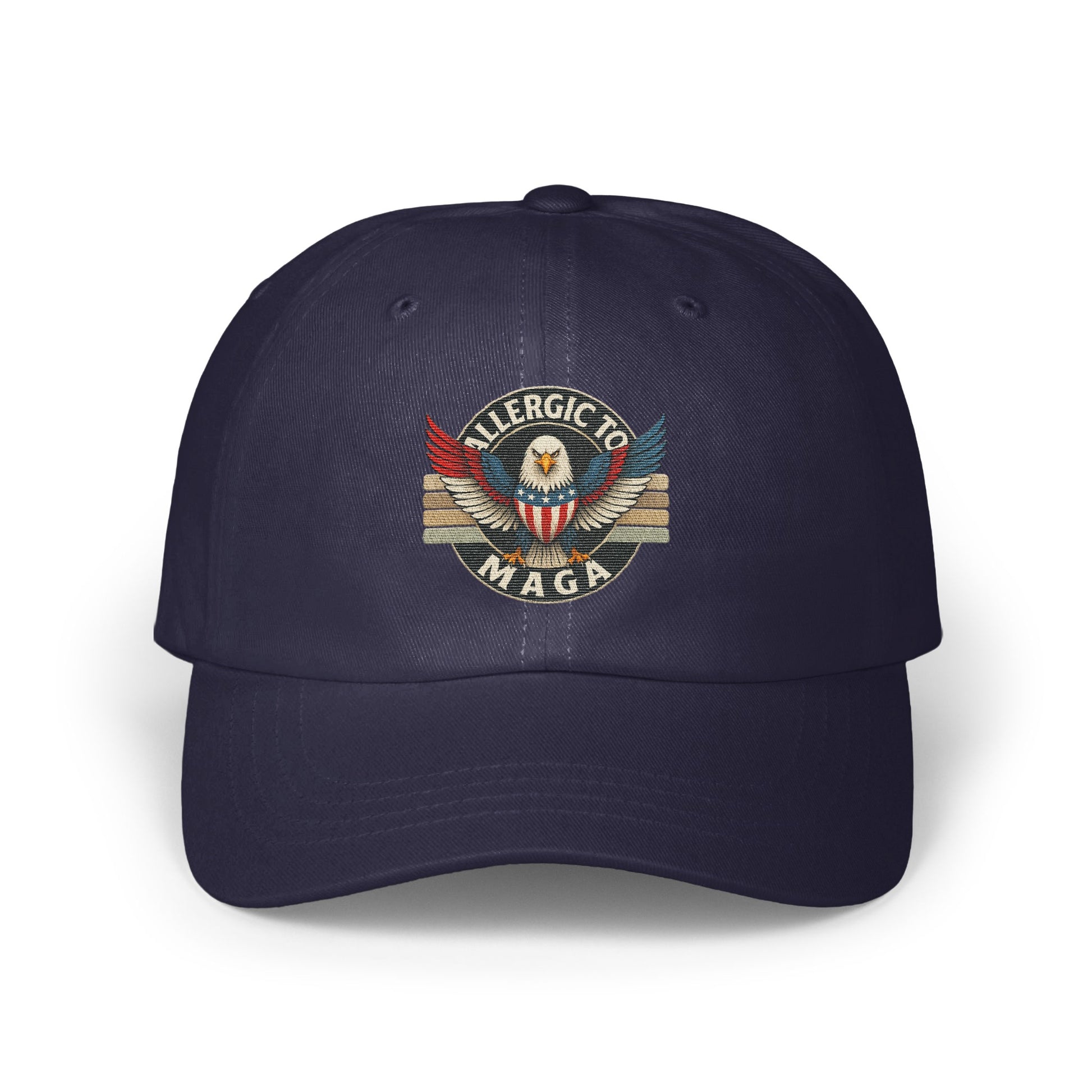 Allergic to MAGA Eagle Embroidery Hat product