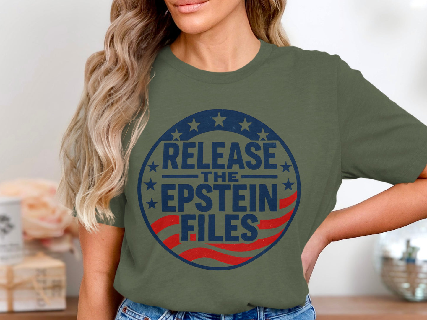 Release The Epstein Files T Shirt product type