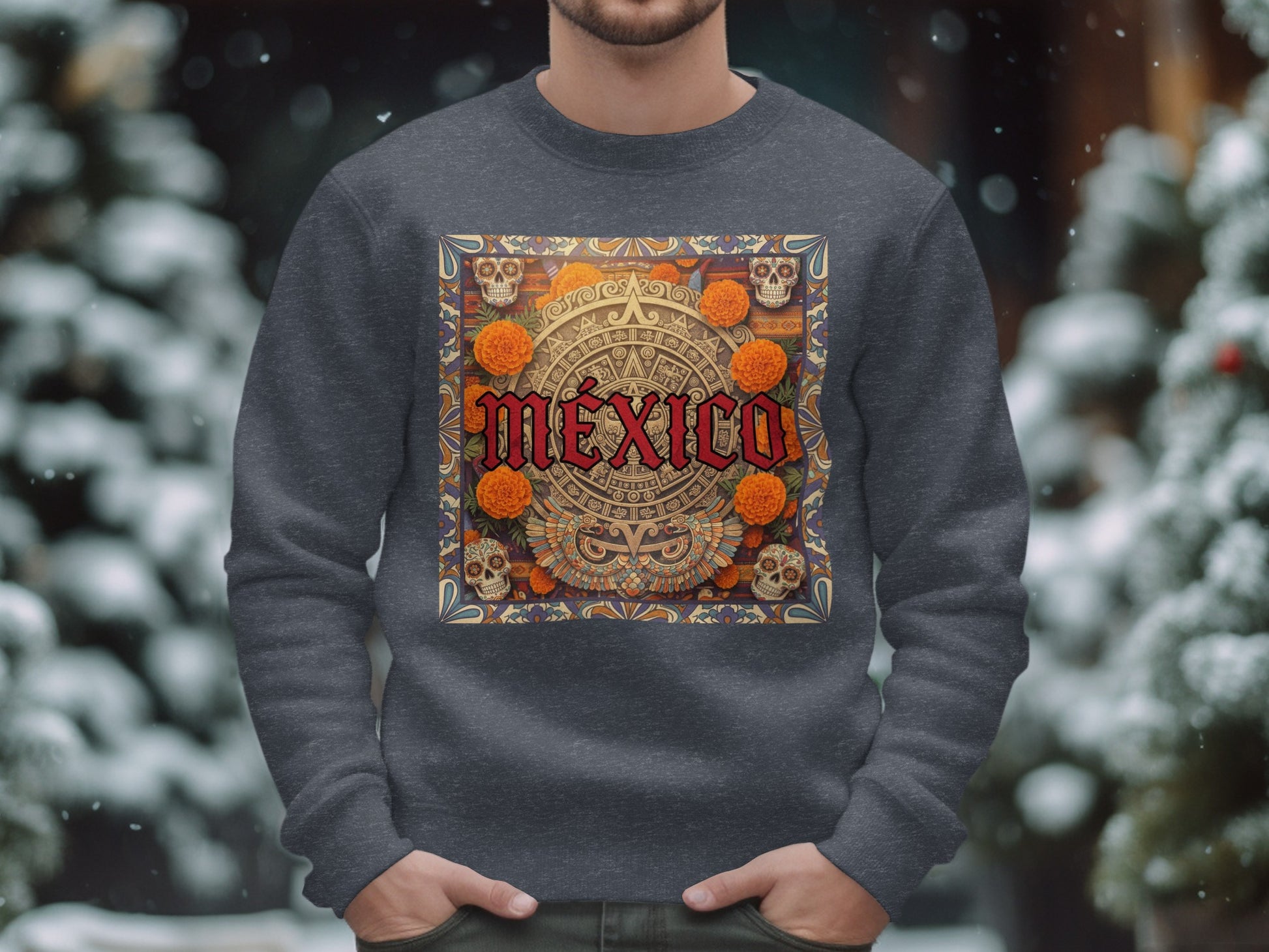 Mexico Themed Graphic Design Sweatshirt Product