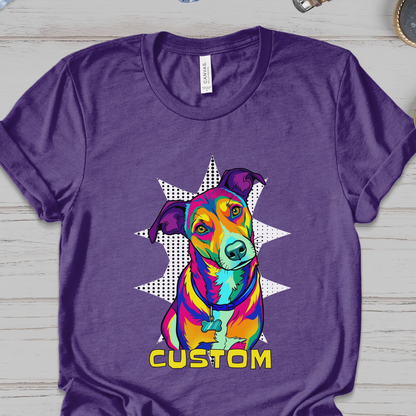 Custom Pop Art ..Gift Personlized Photo Family Shirt, Pet Tee, Soft Shirt For Mother's Day | Graduation Image Tee Upload Photo