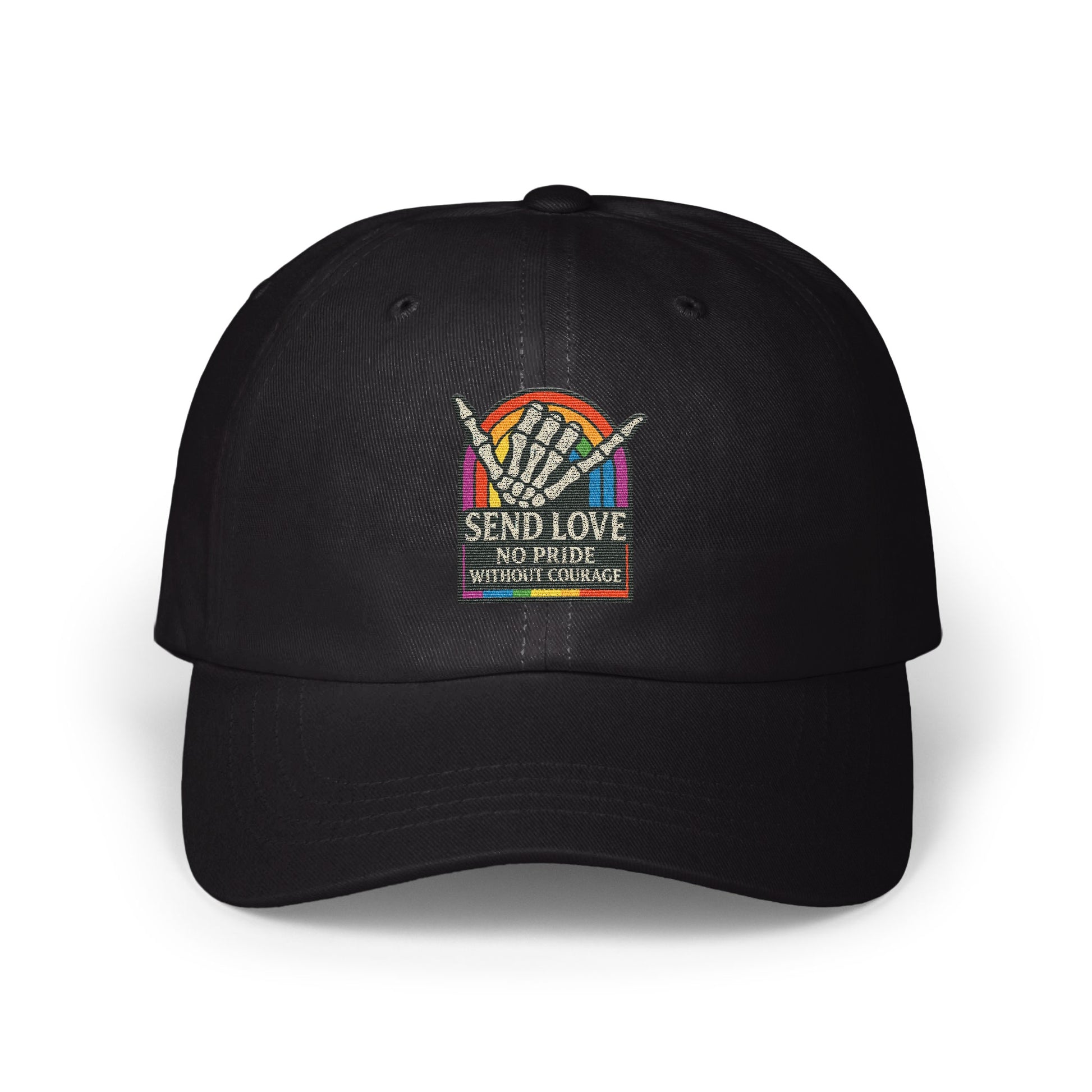 Send Love No Pride Without Courage Hat product