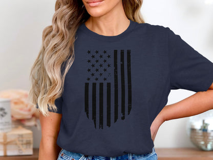 Vintage Distressed American Flag Women's T-Shirt product