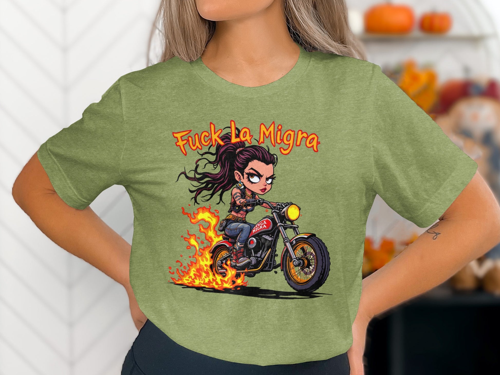 Bold Statement Motorcycle Graphic T-shirt Product