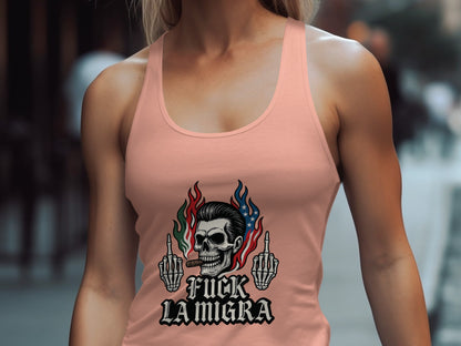 Stylish Rebellious Skull Graphic Tank Top product