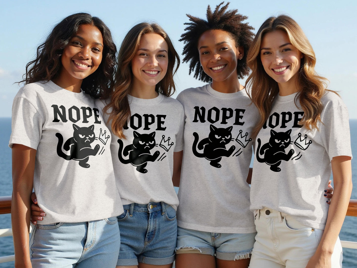 Nope Cat Graphic Tee Women's T-shirt product