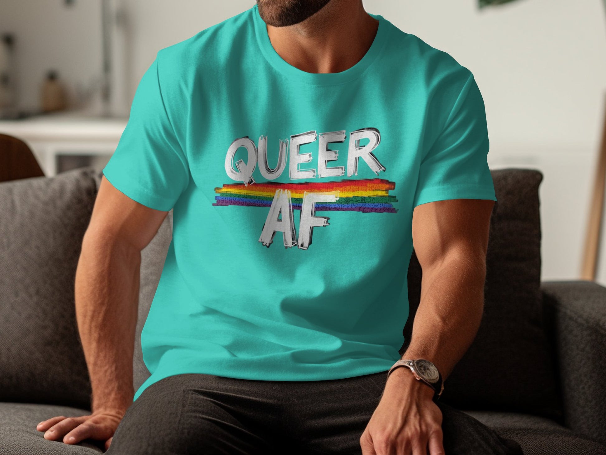 Queer AF Boldly Empowering LGBTQ Pride T-shirt product type