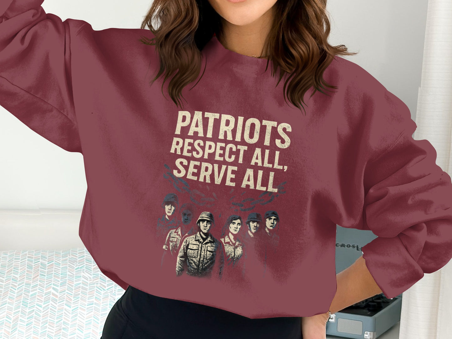 Patriots Respect All Serve All Sweatshirt product type
