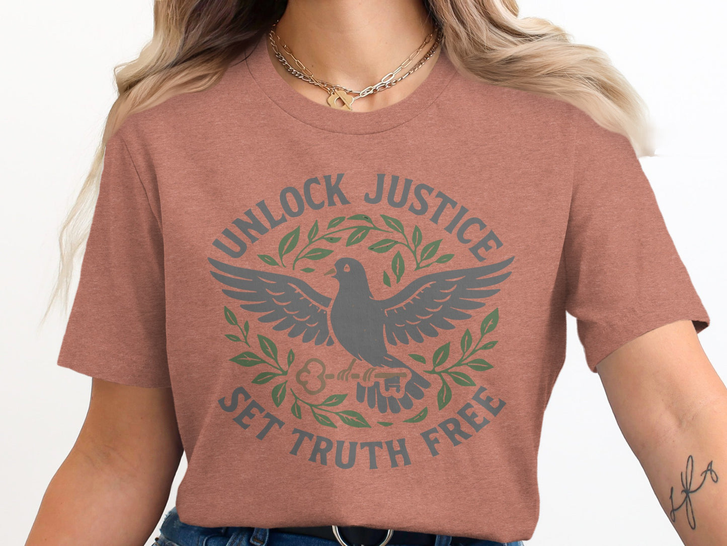 Unlock Justice Set Truth Free Graphic T-shirt product type