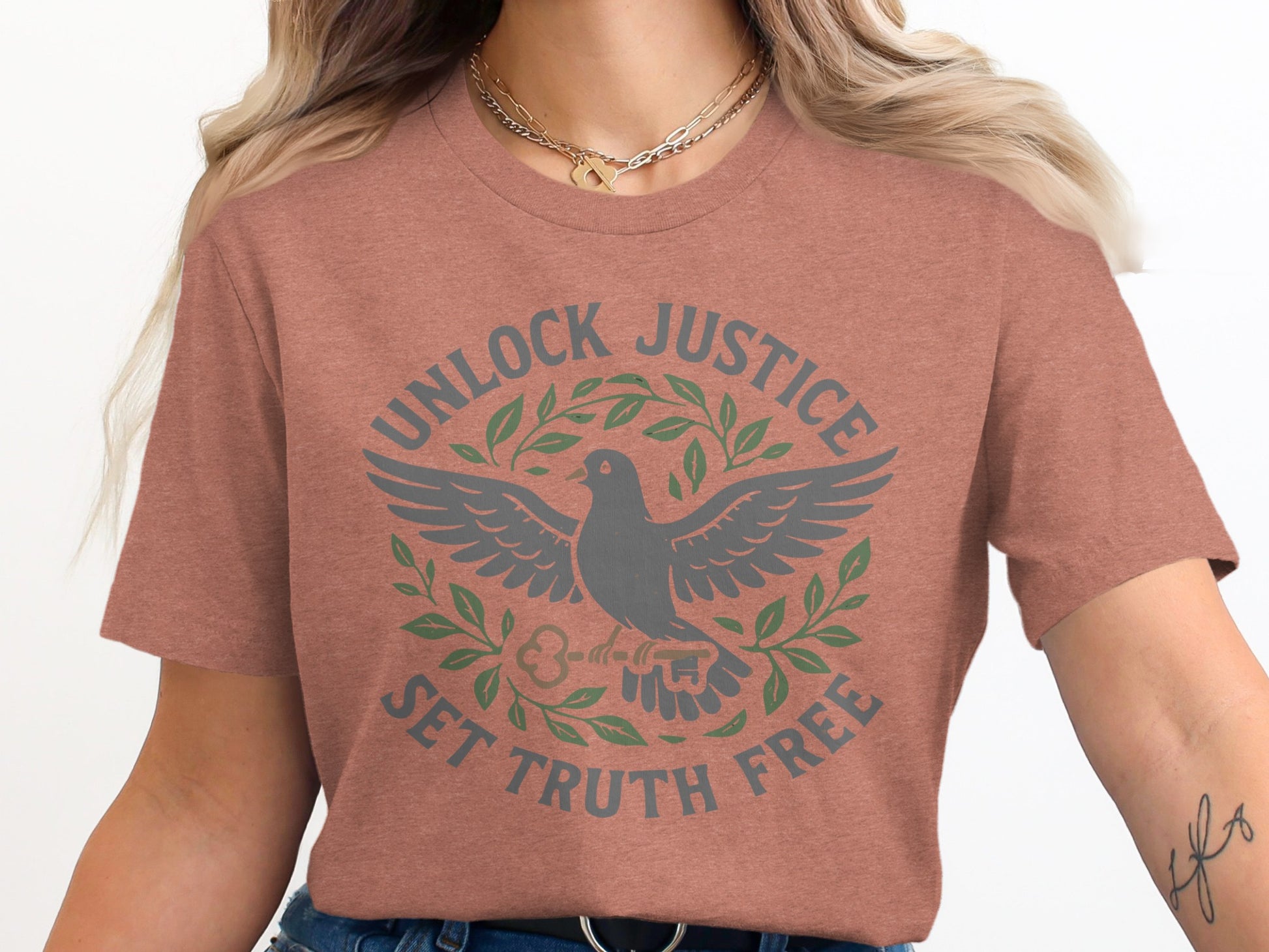 Unlock Justice Set Truth Free Graphic T-shirt product type