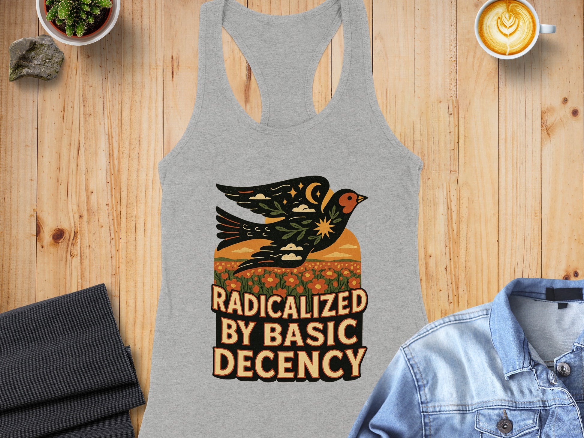 Radicalized By Basic Decency tank top product