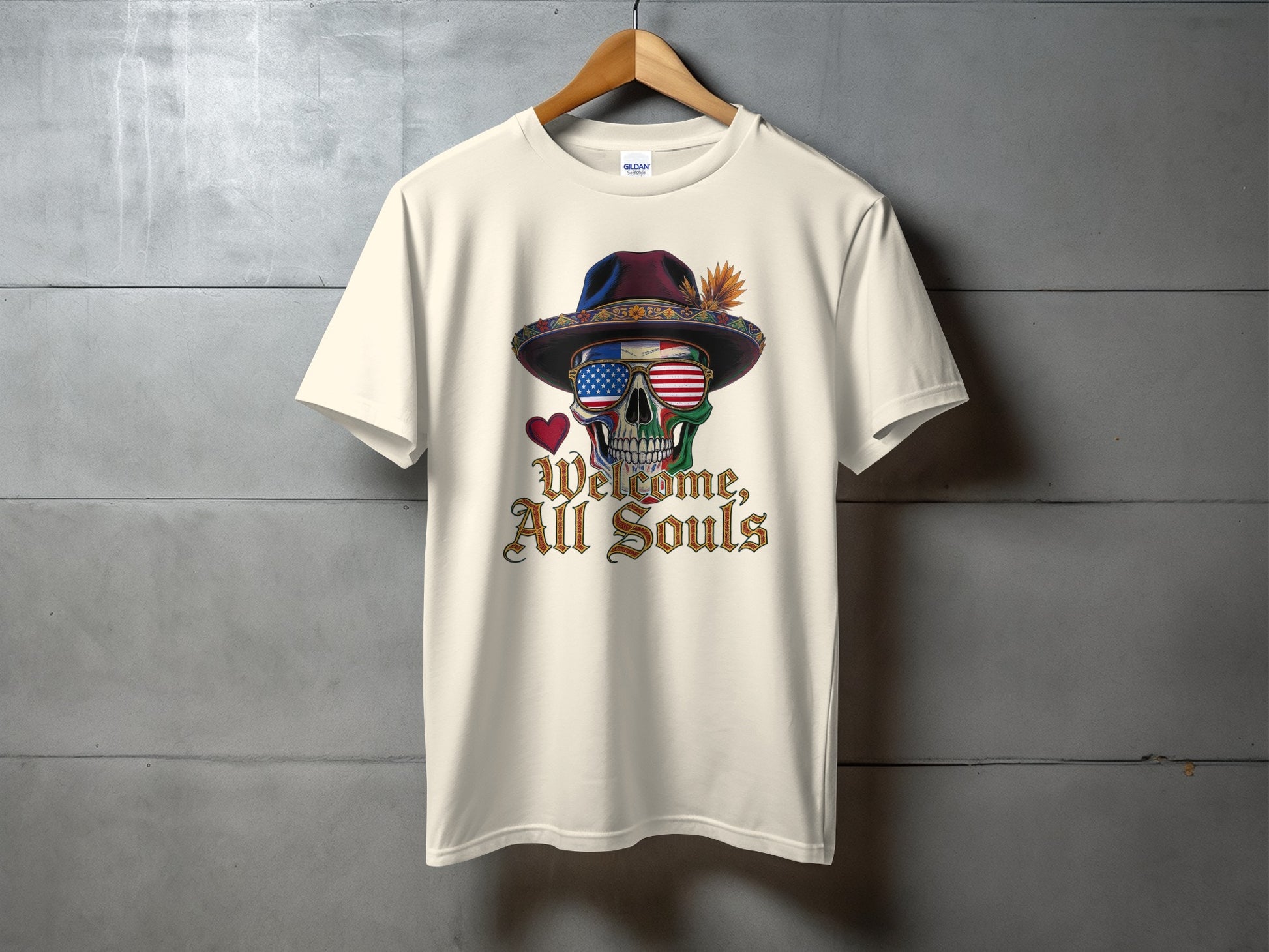 Welcome All Souls Skull Graphic T-shirt product type