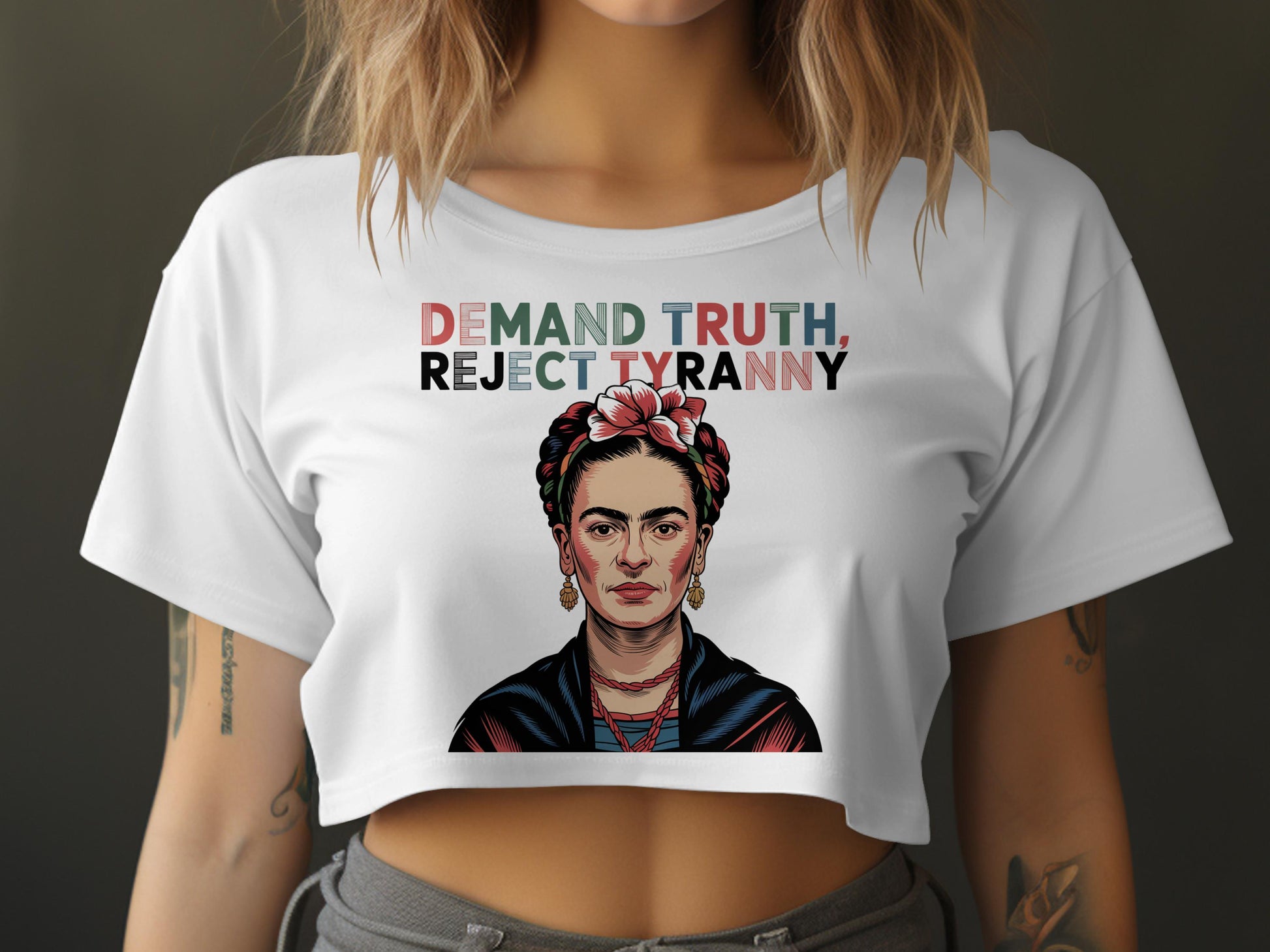 Demand Truth Reject Tyranny Women's Crop Top product